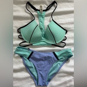PINK Victoria's Secret Mint and Lavender Bikini